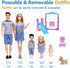 Set 6 12 Inch Mommy Set 3+ Pregnant Dolls of People with Removable Baby, Realistic Doll for Kids, Educational Pregnancy