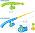 KukuFun 3 4 5 6 Magnetic Fishing Pool Toys Game for Kids Toddlers, Water Table Bathtub Toy with Pole Rod Net Plastic