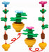 dspitwod City Street Lamp House Garden Building Accessories with Lights Trees and Flower Pot Block Toys Compatible