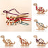 Eray Wooden Lacing Toys for Kids DIY Toy Plane Activities Car Travel Toy Montessori Educational Learning Threading Toys