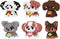 HIGH GODO Dog Party Favors Building Set, Mini Dogs Animal Building Blocks,