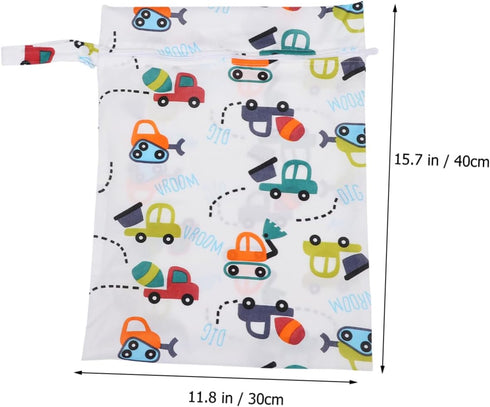 Reusable Diaper Bag Wet Dry Pouch - Family Travel Storage Solution