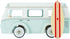 Le Toy Van Wooden Holiday Campervan with Detachable Surfboard, Suitable for Ages 3 and Up