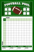 Football Big Game Betting Pool Box Squares Scoreboard for Office Party Game Supplies & Decorations (3-11x17" Games)