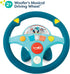 2 B. toys Woofer's Musical Driving Wheel Pretend Play Steering Wheel with Music, Sounds & Lights for Toddlers, Kids