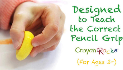 8 8 64 Count Crayon Rocks Just Rocks in a Box, Colors, Tripod Grip Crayons Made For Handwriting Development in Kids