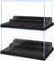 Minifigures Display Cases, 2 Pack Mini-Figure Box for Block Figures, Case with 3 Removable Stands for Lego Standard