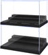 Minifigures Display Cases, 2 Pack Mini-Figure Box for Block Figures, Case with 3 Removable Stands for Lego Standard