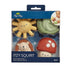 Set 4 Itzy Ritzy Water-Squirting Sensory Bath Toys Soft, Textured & Easy to Squeeze for Babies & Toddlers Characters
