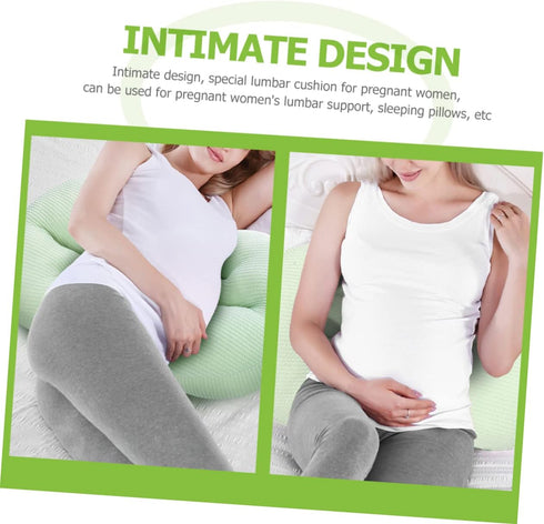 Multifunctional Shaped Maternity Support Pillow for Pregnant Women Lumbar Waist Cushion for Side Sleeping Ergonomic
