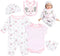 Reborn Baby Dolls Clothes, 22 Inch Cute Elephant Girl Outfits for 20-22 Inch Newborn Doll