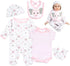 Reborn Baby Dolls Clothes, 22 Inch Cute Elephant Girl Outfits for 20-22 Inch Newborn Doll