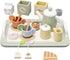 Set Set 1 2 3 4 5 Wooden Tea Party for Little Girls, Play Tea for Kids Toddlers, Pretend Play Kitchen Toy Gift