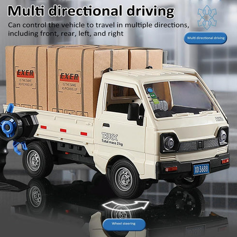 Truck,1:16 2.4GHz 3 Remote Control Car RC Kei Scale RC Transporter Pickup Truck, All Terrain RC Transport Cars