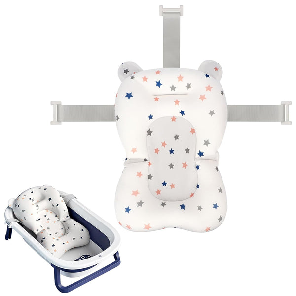 Colorlife Baby Bath Seat Support Net Infant Bathing Seat Support Mat, Adjustable