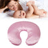 Kikumi Satin Nursing Pillow Cover, Washable Soft, Breathable, Skin Friendly, Nursing Pillow Cover for Feeding (Pink)