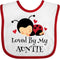 inktastic Loved By My Auntie Ladybug Baby Bib