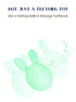 Baby Teething Toy - Easter Bunny Infant Teether Rabbit Egg Rattle for Teething Pain Relief, Mint Color