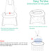 sundee 60 Pack Potty Chair Liners, Portable Disposable Potty Liner Bags for Universal Potty Training Toilet Seat