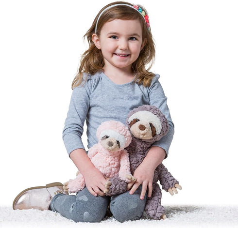 Mary Meyer 12-Inches Grey Putty Sloth Stuffed Animal Soft Toy