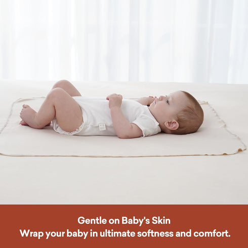 30"x30" 4-Pack Newborn Receiving Blankets, Lightweight, Soft Breathable Infant Swaddles Sensitive Friendly