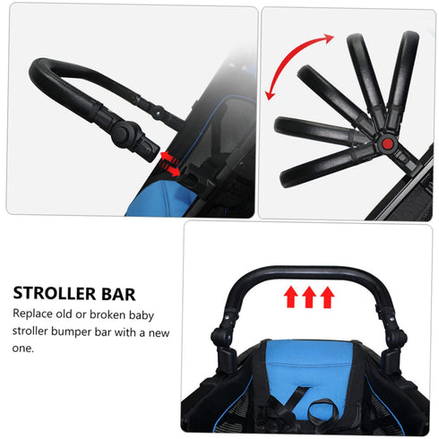 Universal Baby Stroller Bumper Handle Replacement, Pu Leather Accessories for Newborn Wagon
