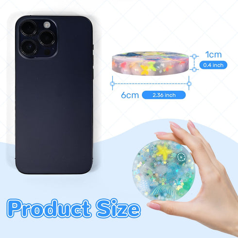 LOOMI 4PCS (6CM/2.93IN) Picking Pads, Seasonal Theme Sensory Fidget Toys Pads - Silicone Skin Picking Relief