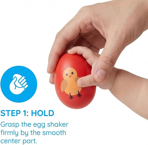 Menzcci 8 Pack Easter Plastic Shake Eggs Percussion Musical Maracas Easter Egg Shakers for Kids Toddlers Easter Basket