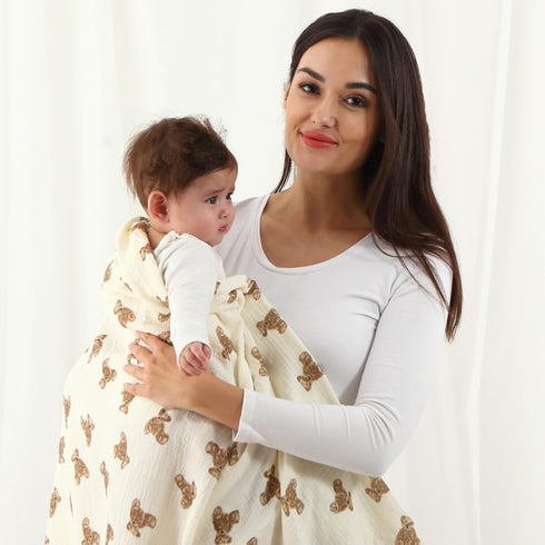 2 Pack 47 47 inches, insular Muslin Swaddle Blankets for Boys Girls, Receiving Baby Blanket Large x Soft Breathable