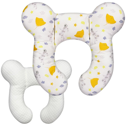 DEEZOMO Baby Neck Pillow - Upgraded Baby Support Travel Head Pillow, Portable Headrest