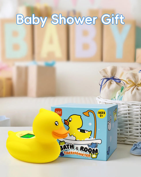 b&h Duck Rechargeable Baby Bath Thermometer - Fast Temperature Reading, Digital Water Thermometer for Bathtub and Room