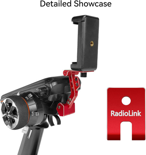 Radiolink RC8X Holder Mount, 5.8G FPV Monitor Screen Phone Bracket for RC8X, CNC Aluminum Alloy