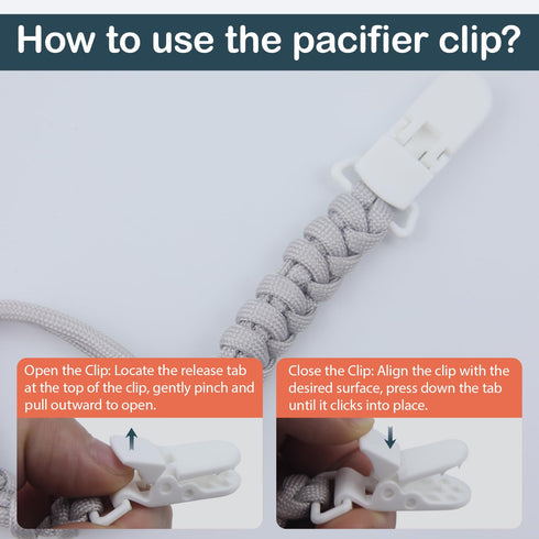 10-Pack (3/4 Inch, Pacifier Clip Replacement Ends - BPA-Free Plastic Fasteners for DIY Baby Crafts, Sewing Bibs