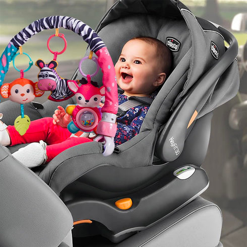 ORZIZRO 0-12 Baby Stroller Arch Toys, Crib Mobile for Infants Adjustable Bassinet Mobile with Universal Clamps