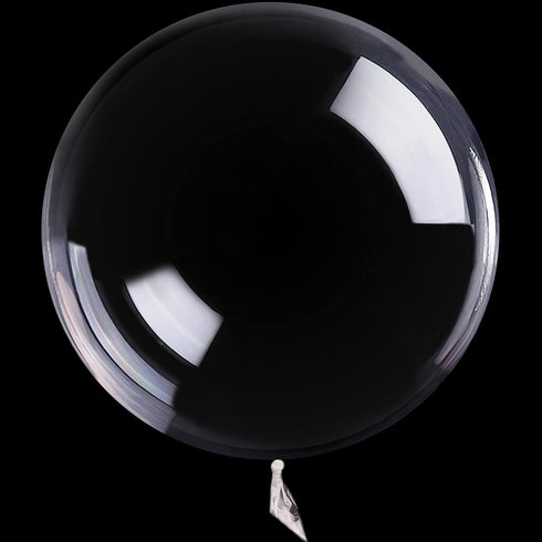 18 Inch Helium Bobo Balloons for LED Light Up Decorations - Valentine's Day, Christmas, Wedding, Birthday (Clear, 10