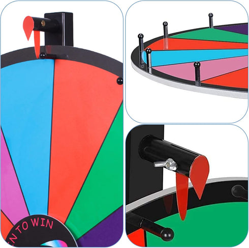 Prize Wheel Pegs & Red Pointer Replacement Kit for Spinning Wheel, Trade Show Carnival Party Pub