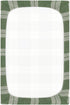 YANENDIE 39 27 Inch Olive Green Gingham Plaid Crib Sheets - Boys & Girls Cotton Crib Sheet for Standard Crib