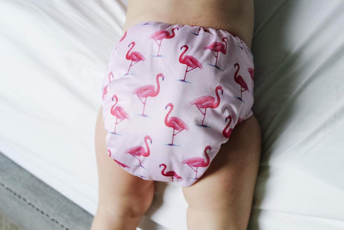 6 Pack 12 ALVA Cloth Diaper with Inserts One Size Adjustable Washable Reusable Diaper Cover for Baby Girls and Boys