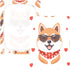 Bseiialft 52 28 Shiba Inu Dogs Hearts Crib Sheets for Boys Girls Soft and Breathable Cotton Baby Sheets for Standard