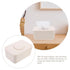 LOPUNER Sealed Silicone Tissue Box Cover with Lid, Wet Wipes Dispenser for Home and Car, Beige Napkin Storage Case