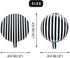 Gejoy 24 Pieces 18 Inch Black and White Striped Balloons, Foil Balloons for Halloween Birthday Decoration
