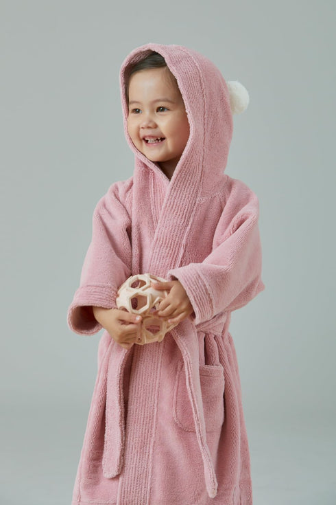 3-5Y Konny Kids Bathrobes, Hooded Towel, Oeko-TEX Certified Bathrobes, Ultra Soft, Quick-Dry Washcloth for Baby Boys