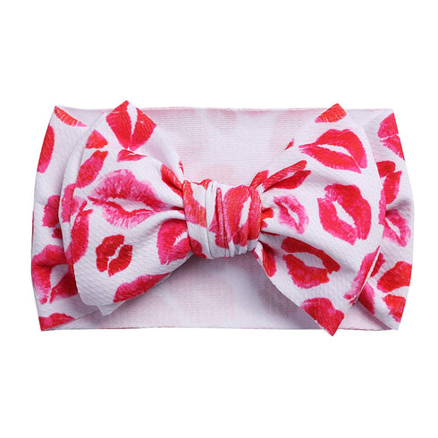 KIDOCHEESE Oversized Headbands with Large Hair Bows, Elastic Nylon Hairbands for Baby Girls, Newborns, Infants, and