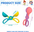 SupMLC 4 Snow Toys, Snowball Maker pcs Winter Snowball Tool Kit with Handle for Snow Ball Shapes Fights Outdoor Winter