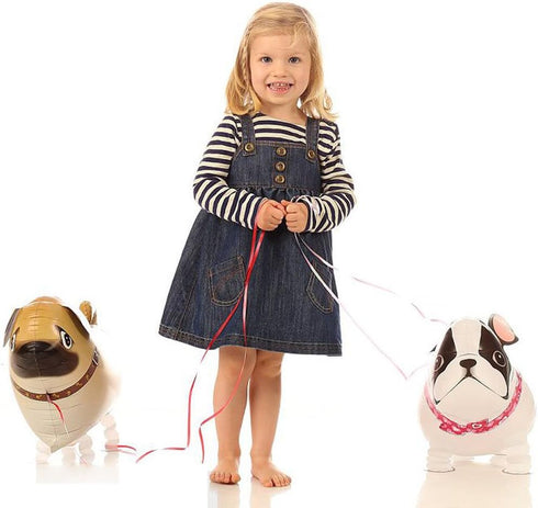 6pcs Walking Animal Balloons Pet Dog Balloons - Kids Birthday Party Supplies, Animal Theme Decorations