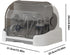 Bavokon Baby Bottle Storage Box - Dustproof Baby Bottle Drying Rack with Removable Drip Tray, Babys Bottles Stand