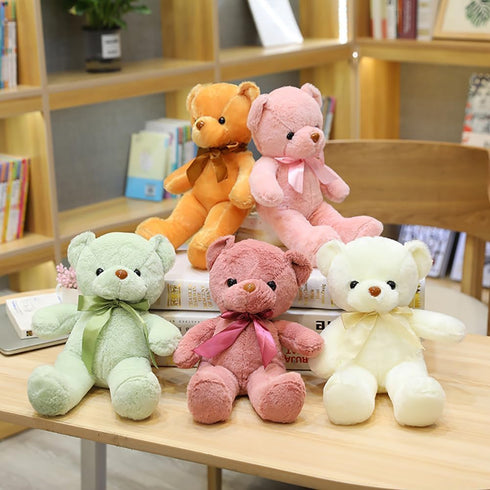 13.5inch Pink Teddy Bear Stuffed Animal, Soft Plush Bear, Gifts for Kids Baby Toddlers, Valentine's Day, Baby Shower