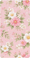CZXW Pink Flowers Botanical Crib Sheets Fitted 52" x 28" Natural Cotton Soft