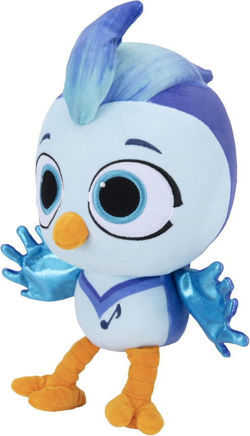 Do, Re & Mi Little Feature Plush - 8-Inch ‘Mi’ The Blue Jay Plush Toy with Sounds for Kids 3 and Up
