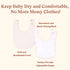 10-Pack Soft Absorbent Baby Bibs - Adjustable Snaps for Infants and Toddlers in Solid Colors